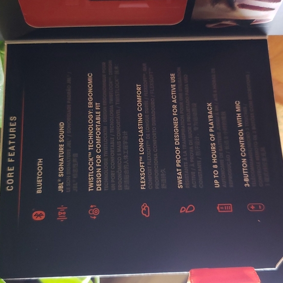 COPY - JBL INSPIRE500 BLUETOOTH SPORT HEADPHONES WIRELESS SWEAT PROOF - Picture 5 of 9